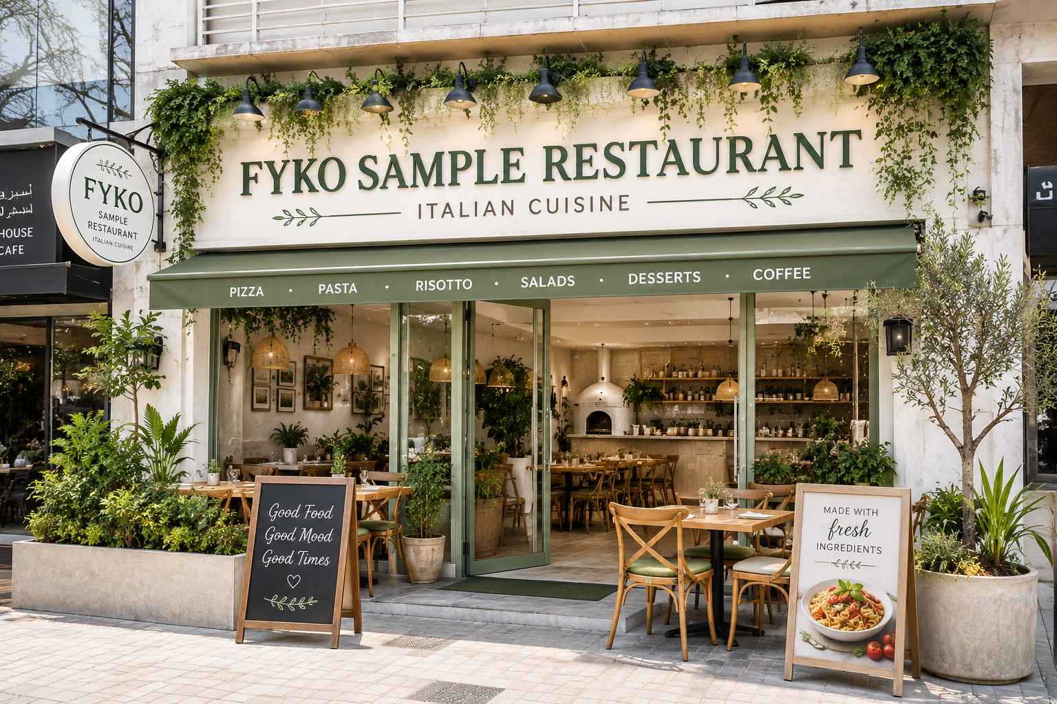 Fyko Menu live restaurant branch image representing public browser menu discovery and direct ordering