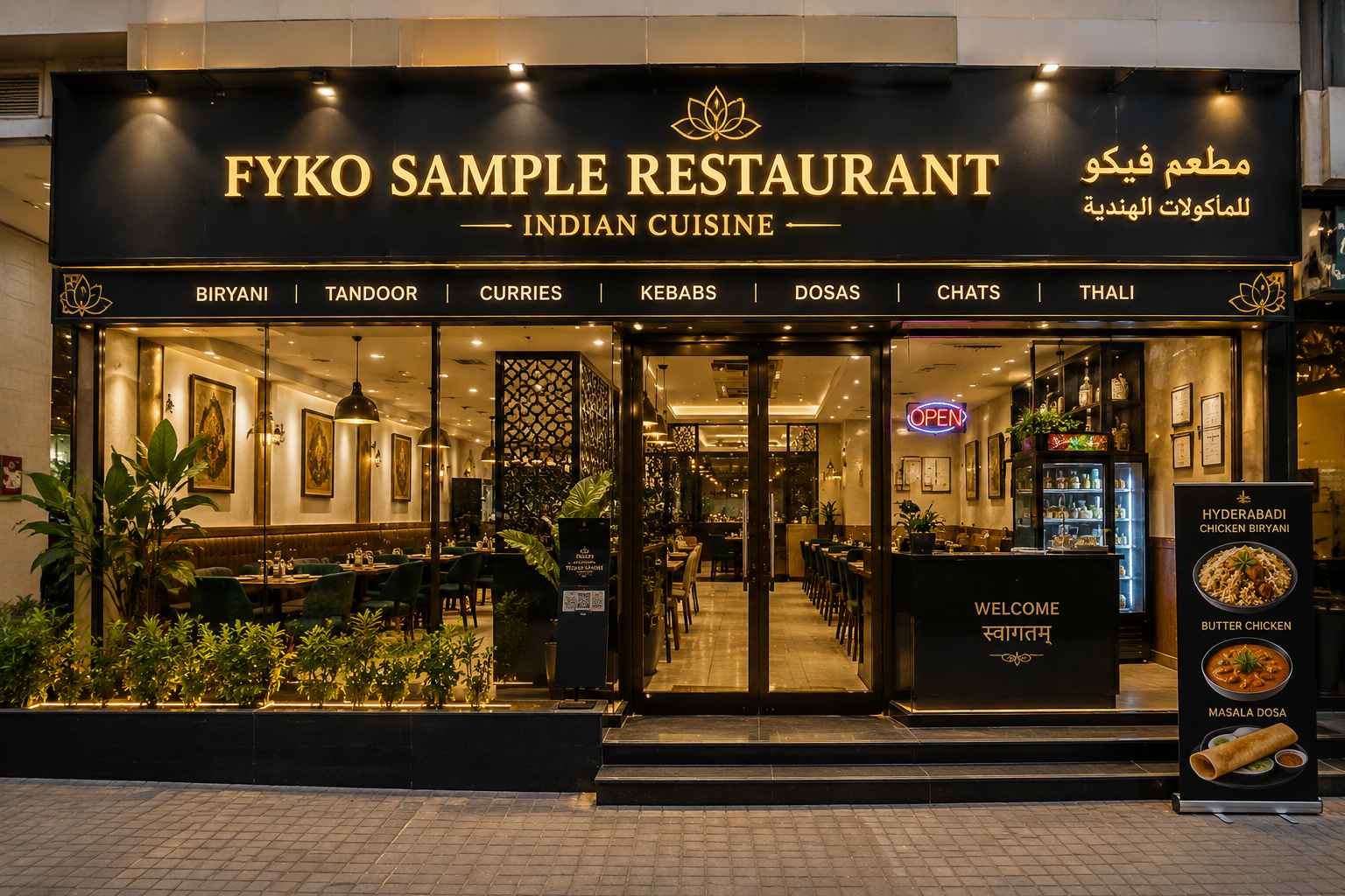 FYKO TV media library food image slide for high-resolution restaurant promotion