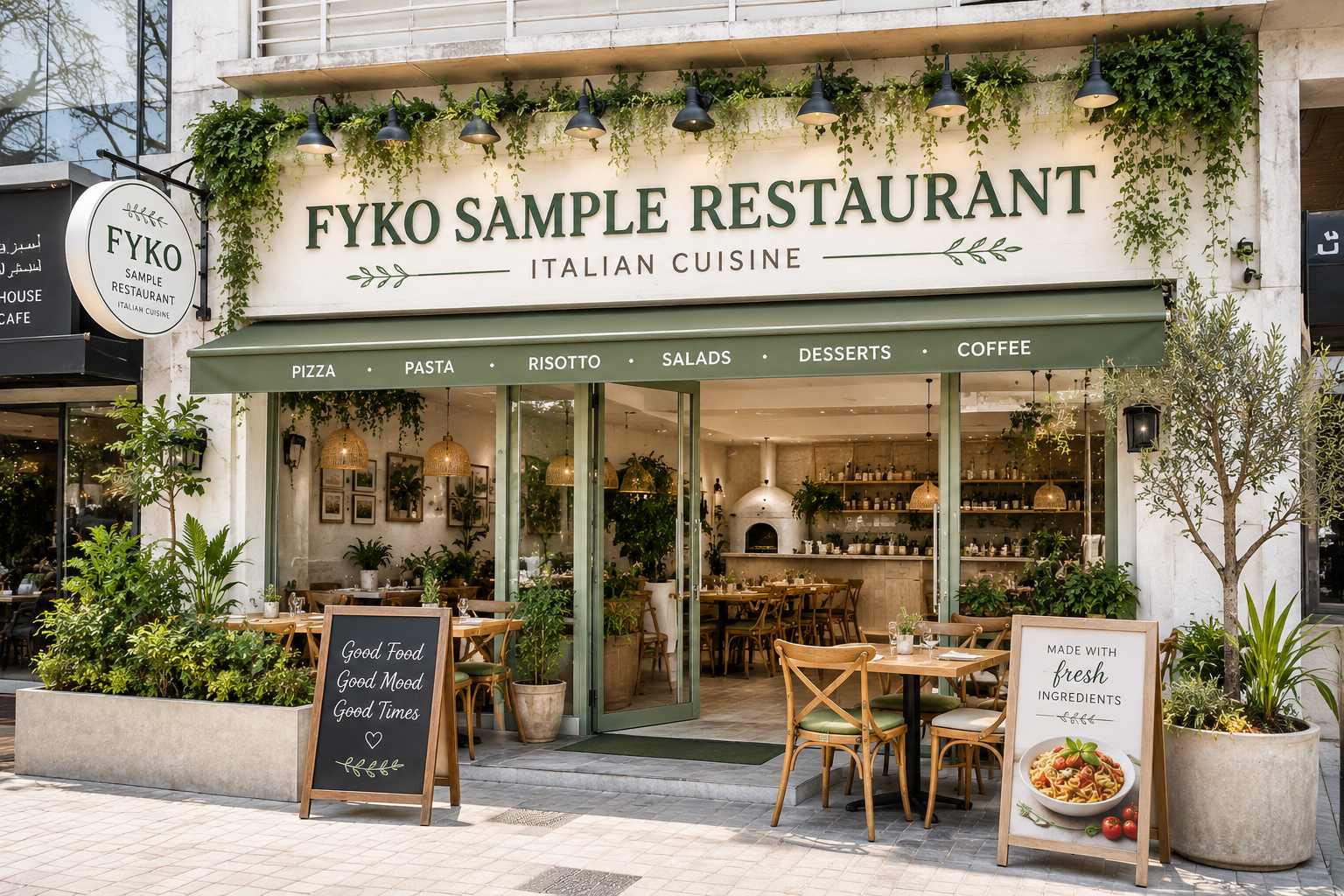 Fyko Menu live restaurant branch image representing public browser menu discovery and direct ordering